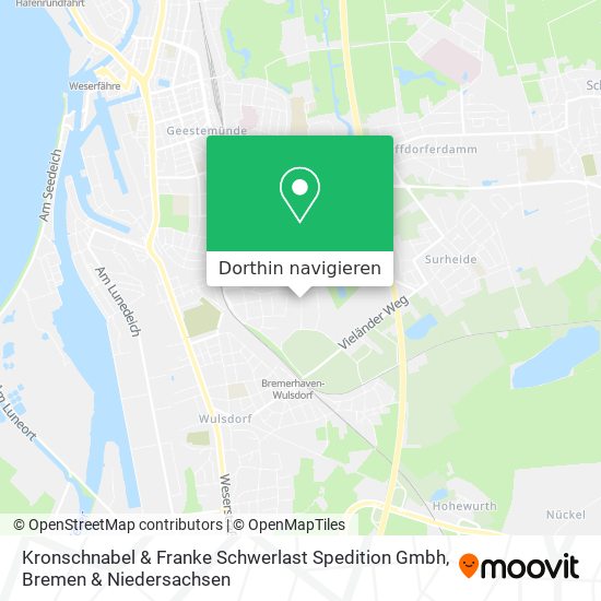 Kronschnabel & Franke Schwerlast Spedition Gmbh Karte