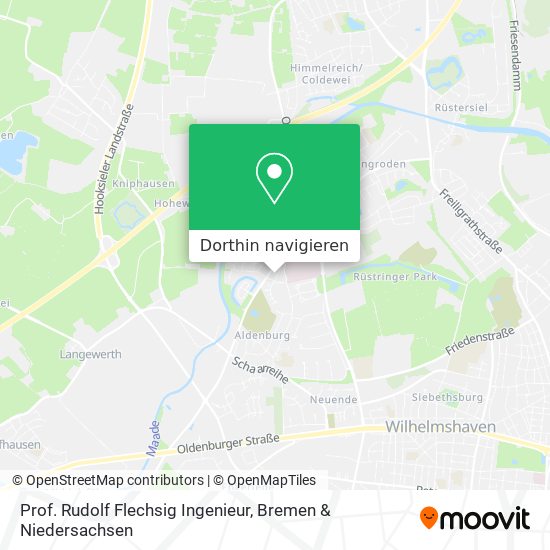 Prof. Rudolf Flechsig Ingenieur Karte