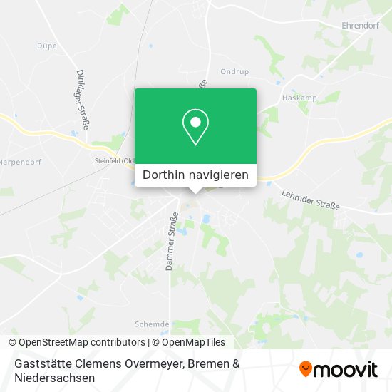 Gaststätte Clemens Overmeyer Karte