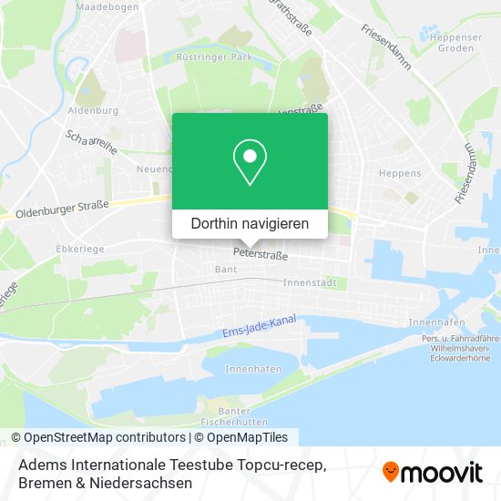 Adems Internationale Teestube Topcu-recep Karte