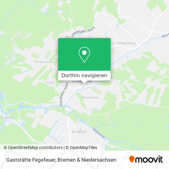 Gaststätte Fegefeuer Karte