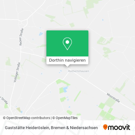 Gaststätte Heideröslein Karte