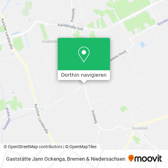 Gaststätte Jann Ockenga Karte