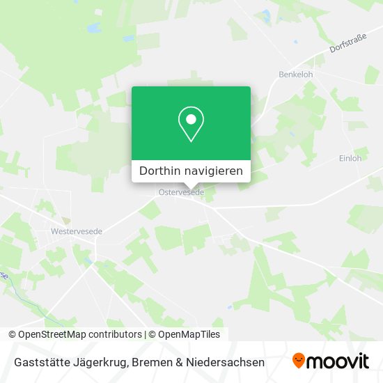 Gaststätte Jägerkrug Karte