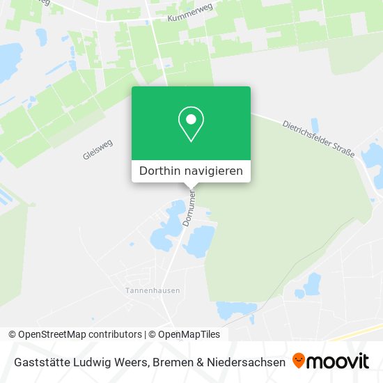 Gaststätte Ludwig Weers Karte