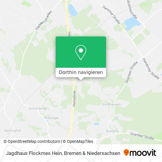 Jagdhaus Flockmes Hein Karte