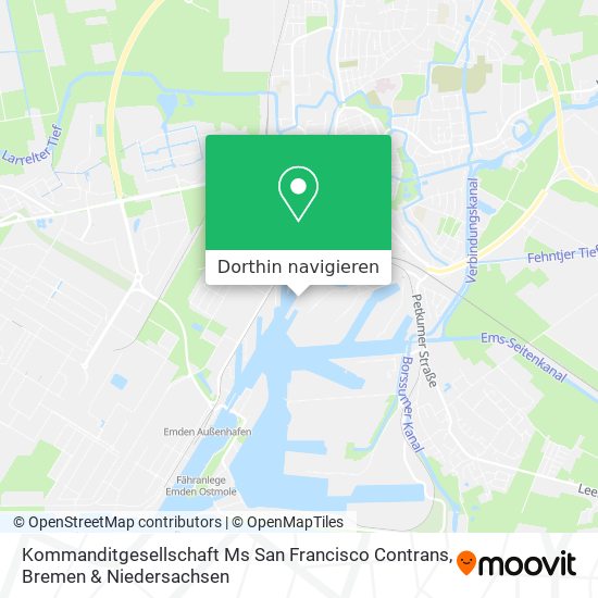 Kommanditgesellschaft Ms San Francisco Contrans Karte