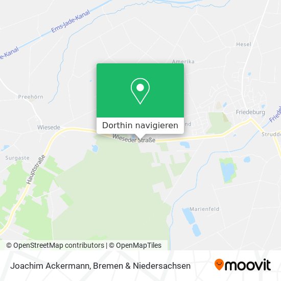 Joachim Ackermann Karte