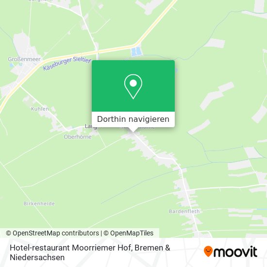 Hotel-restaurant Moorriemer Hof Karte