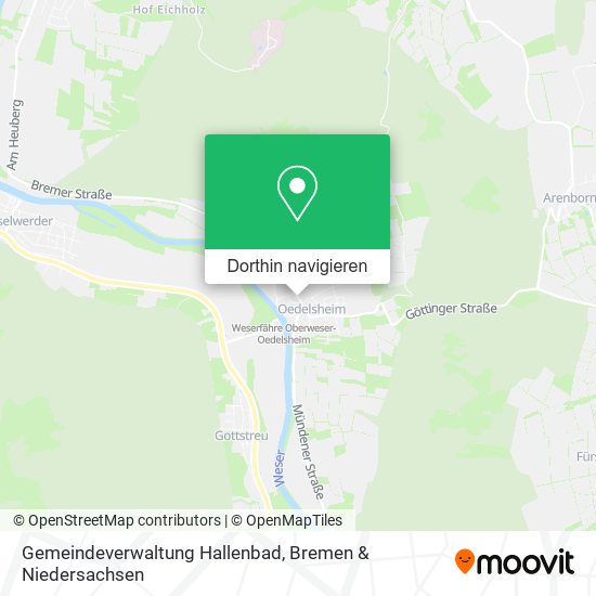 Gemeindeverwaltung Hallenbad Karte