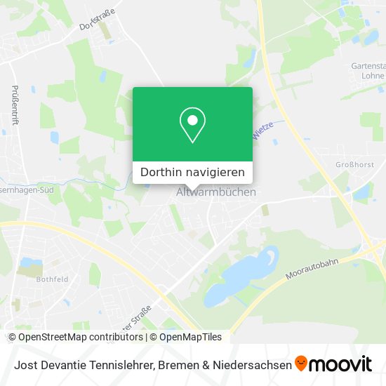 Jost Devantie Tennislehrer Karte