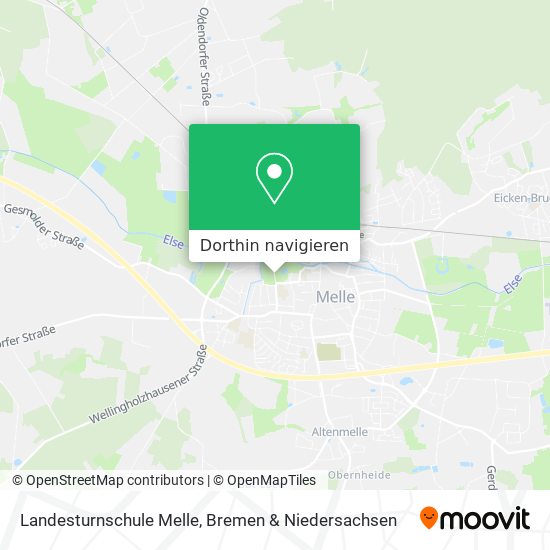 Landesturnschule Melle Karte