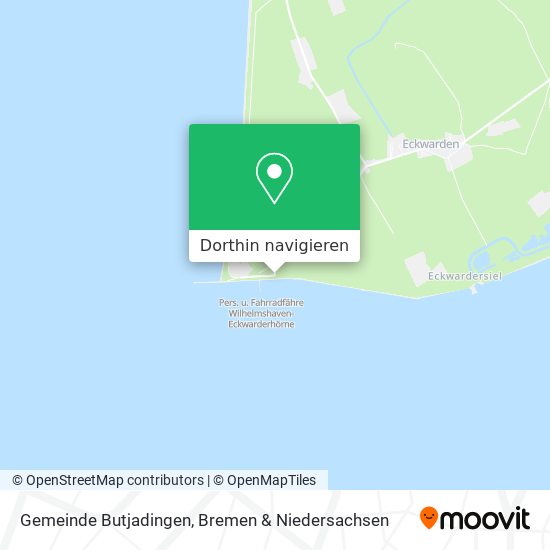 Gemeinde Butjadingen Karte