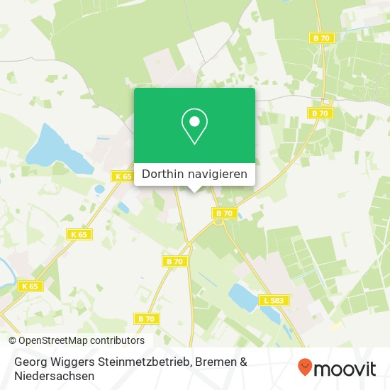 Georg Wiggers Steinmetzbetrieb Karte