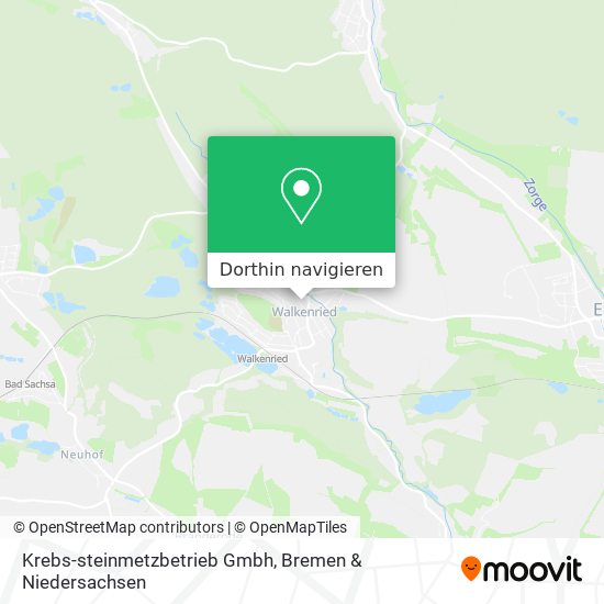 Krebs-steinmetzbetrieb Gmbh Karte