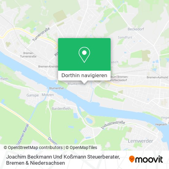 Joachim Beckmann Und Koßmann Steuerberater Karte