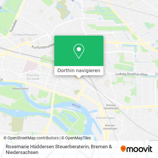 Rosemarie Hüddersen Steuerberaterin Karte