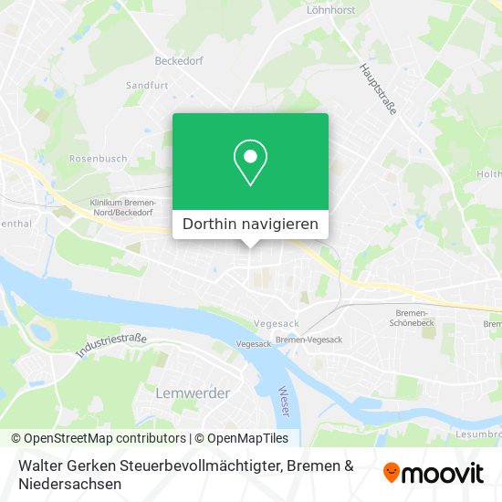 Walter Gerken Steuerbevollmächtigter Karte