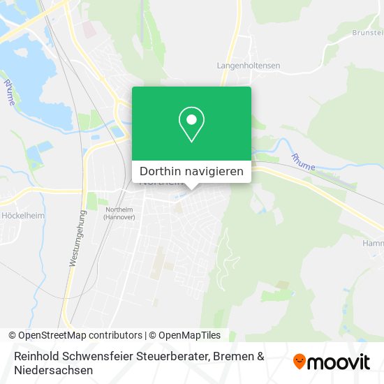 Reinhold Schwensfeier Steuerberater Karte