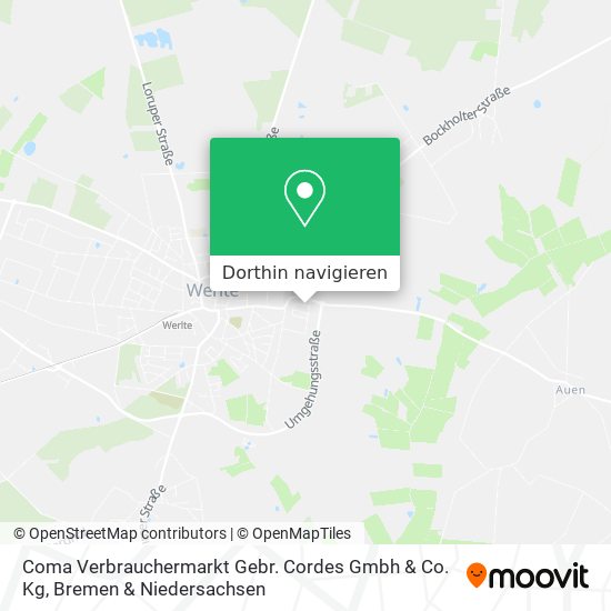 Coma Verbrauchermarkt Gebr. Cordes Gmbh & Co. Kg Karte