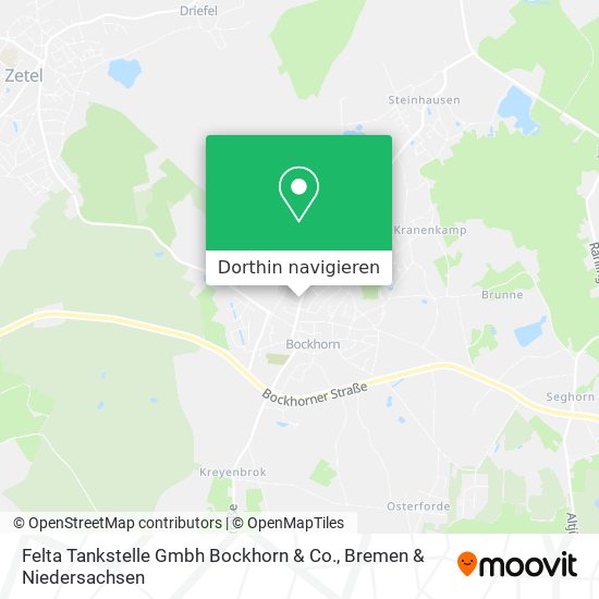 Felta Tankstelle Gmbh Bockhorn & Co. Karte