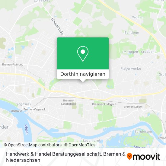 Handwerk & Handel Beratunggesellschaft Karte