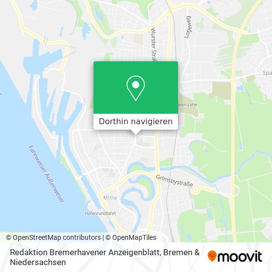 Redaktion Bremerhavener Anzeigenblatt Karte