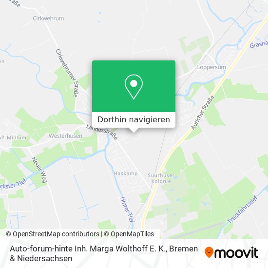 Auto-forum-hinte Inh. Marga Wolthoff E. K. Karte