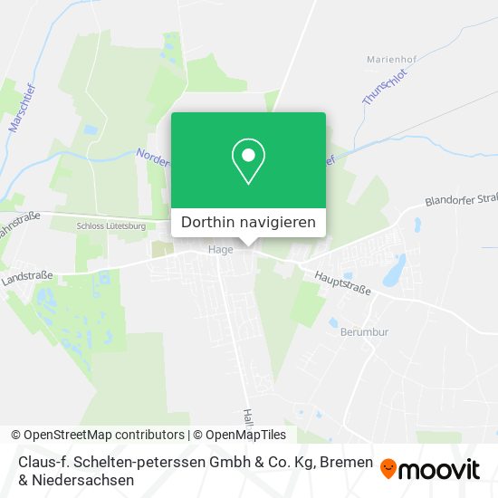 Claus-f. Schelten-peterssen Gmbh & Co. Kg Karte