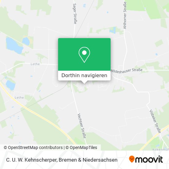C. U. W. Kehnscherper Karte