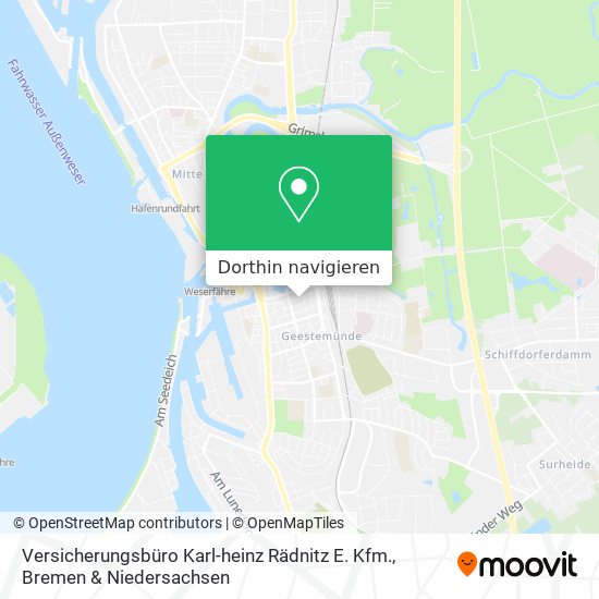 Versicherungsbüro Karl-heinz Rädnitz E. Kfm. Karte