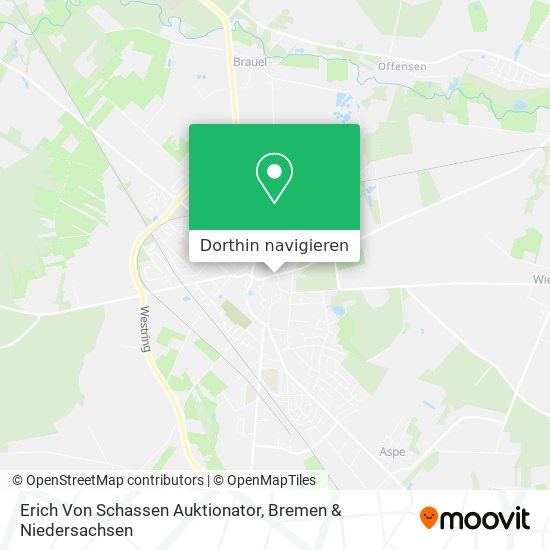 Erich Von Schassen Auktionator Karte