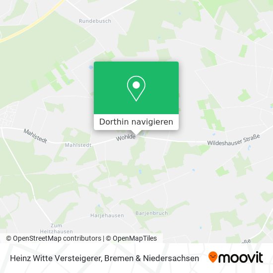 Heinz Witte Versteigerer Karte