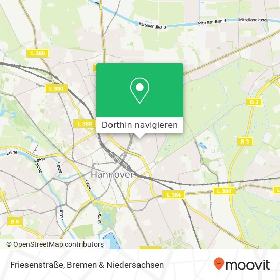 Friesenstraße Karte