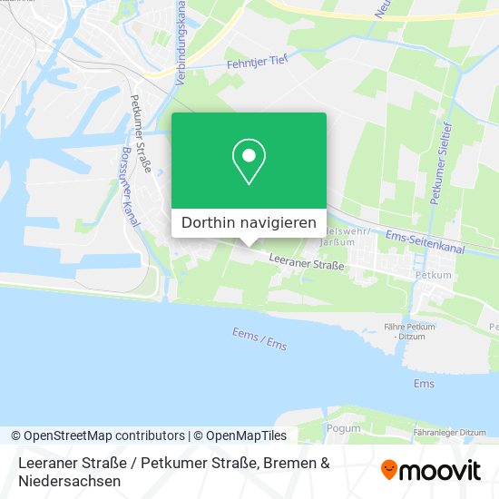Leeraner Straße / Petkumer Straße Karte