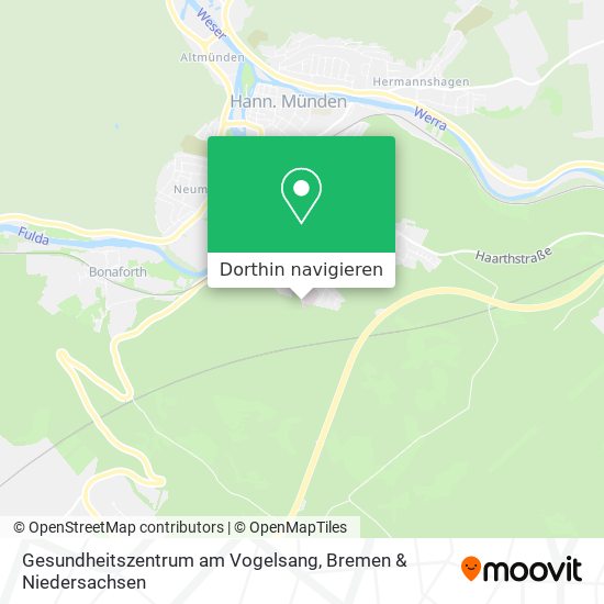 Gesundheitszentrum am Vogelsang Karte