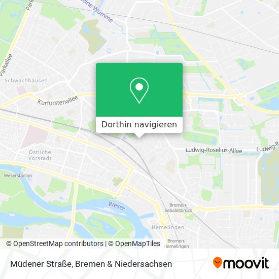 Müdener Straße Karte