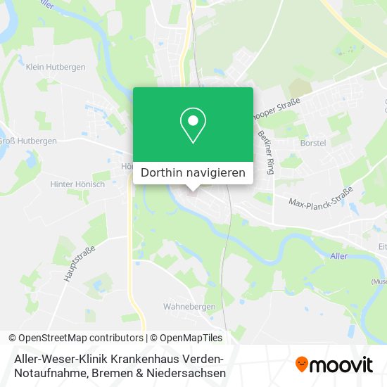 Aller-Weser-Klinik Krankenhaus Verden-Notaufnahme Karte