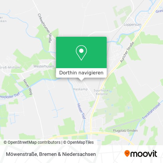 Möwenstraße Karte