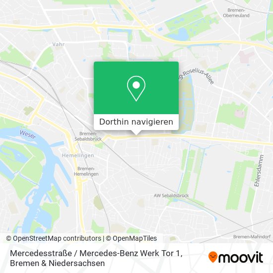 Mercedesstraße / Mercedes-Benz Werk Tor 1 Karte