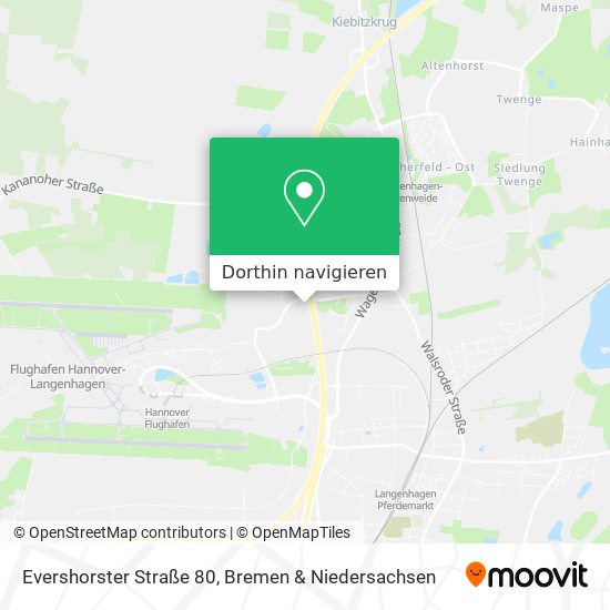 Evershorster Straße 80 Karte