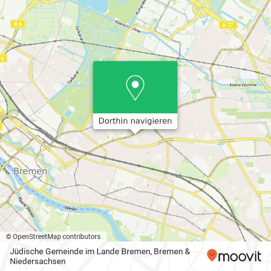 Jüdische Gemeinde im Lande Bremen Karte