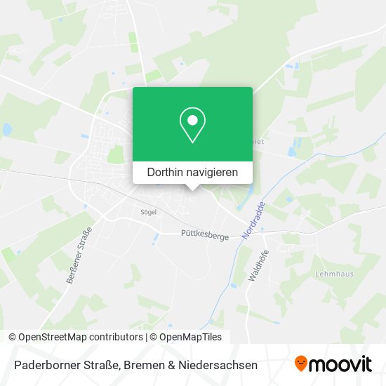 Paderborner Straße Karte