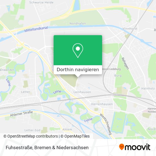 Fuhsestraße Karte