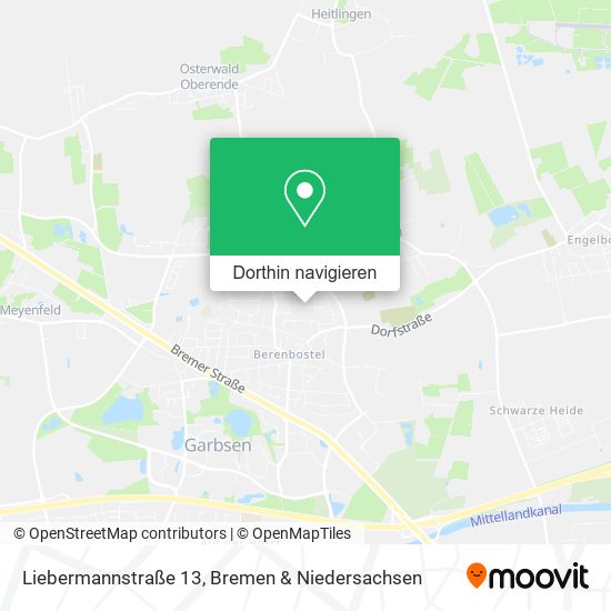 Liebermannstraße 13 Karte