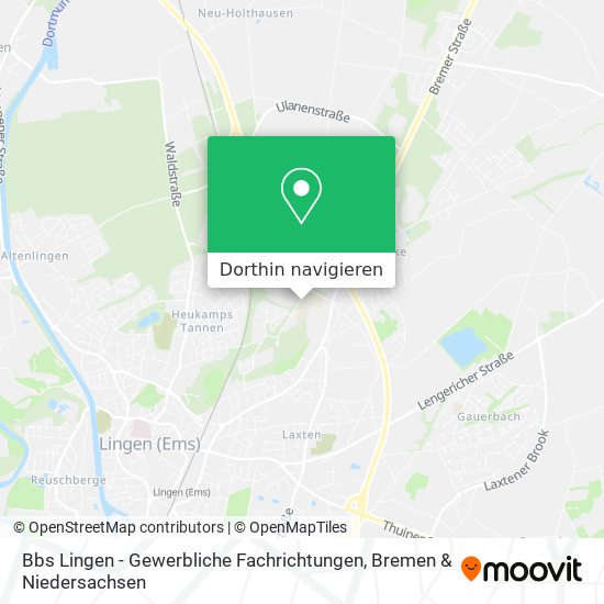 Bbs Lingen - Gewerbliche Fachrichtungen Karte