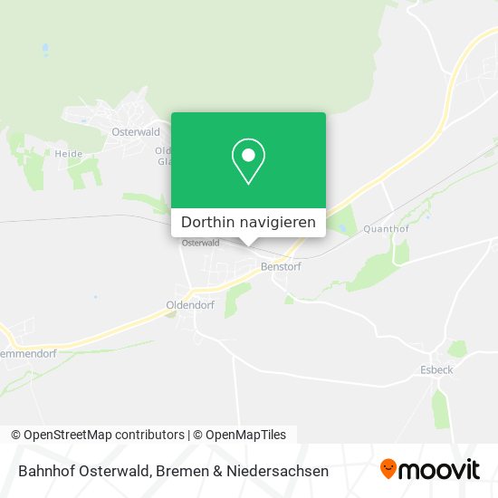Bahnhof Osterwald Karte