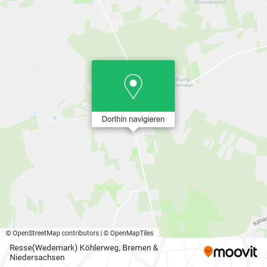 Resse(Wedemark) Köhlerweg Karte