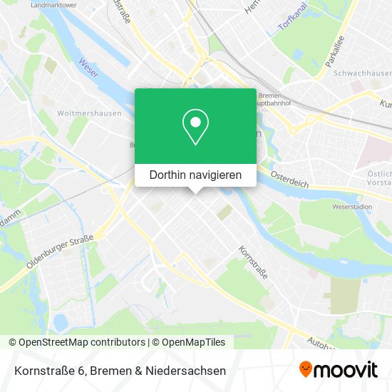 Kornstraße 6 Karte