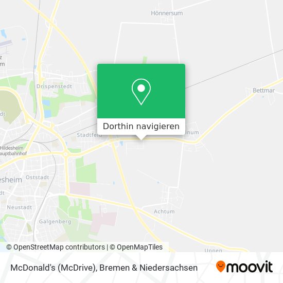 McDonald's (McDrive) Karte